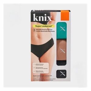 Knix Women's Super Leakproof Reusable Period Bikini Underwear, 3-pack